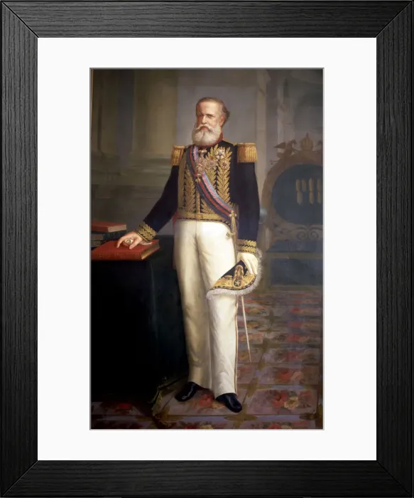 Framed Print : Pedro II (1825-1891), Emperor of Brazil, oil, 1834 Framed Print : Pedro II (1825-1891), Emperor of Brazil, oil, 1834