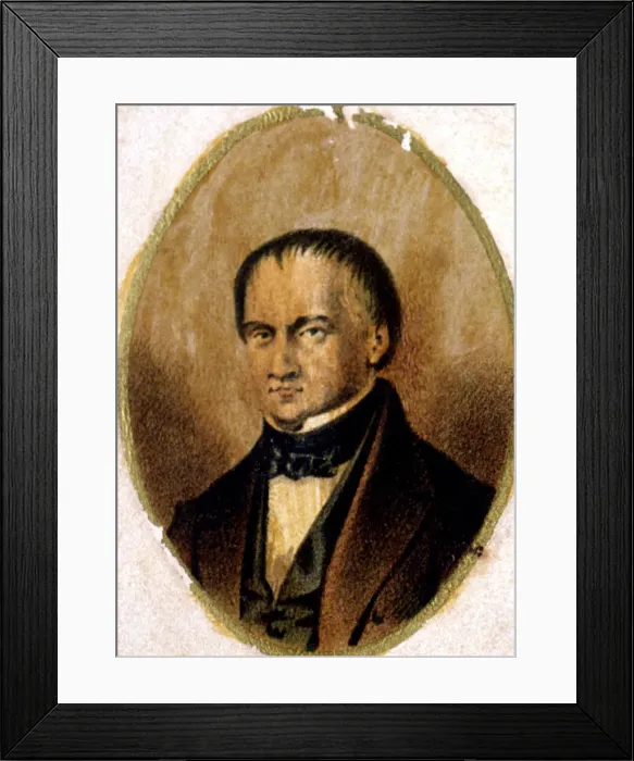Framed Print : Diego Antonio Feijo (1784 - 1843), political, religious and sole ruler (12-10-1835) Framed Print : Diego Antonio Feijo (1784 - 1843), political, religious and sole ruler (12-10-1835)