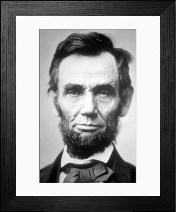 Framed Print : Abraham Lincoln (1809 - 1865). Sixteenth President of USA Framed Print : Abraham Lincoln (1809 - 1865). Sixteenth President of USA