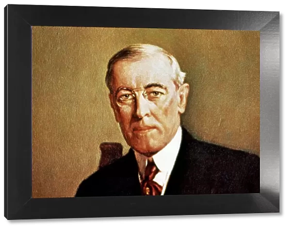 Thomas Woodrow Wilson (1856-1924), the twenty eighth U. S. president, Nobel Peace Prize, 1919