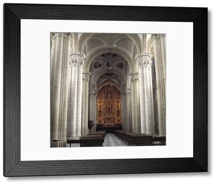 Framed Print : Jaen Baeza Catedral. Nave Central Y Altar Mayor Framed Print : Jaen Baeza Catedral. Nave Central Y Altar Mayor