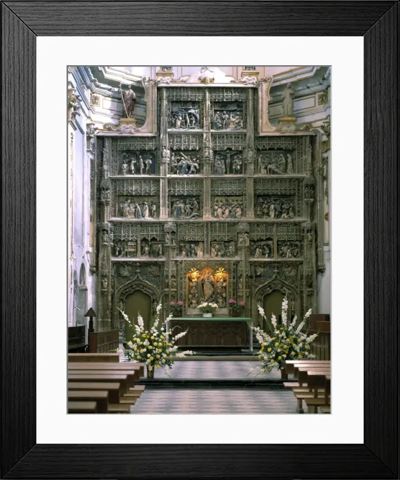 Framed Print : Madrid Rascafria Monasterio Del Paular Retablo Mayor De LA Iglesia Framed Print : Madrid Rascafria Monasterio Del Paular Retablo Mayor De LA Iglesia