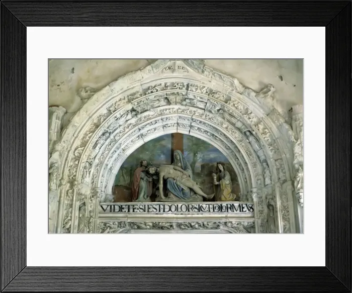 Framed Print : Madrid Rascafria Monasterio Del Paular, Fundado Por Juan I En 1390 Detalle