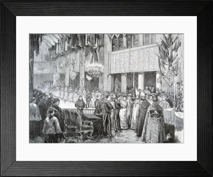 Framed Print : Alfonso XII Rey De Espana. 1857 - 1885 Boda De Alfonso XII Con Mercedes De Orleans Framed Print : Alfonso XII Rey De Espana. 1857 - 1885 Boda De Alfonso XII Con Mercedes De Orleans