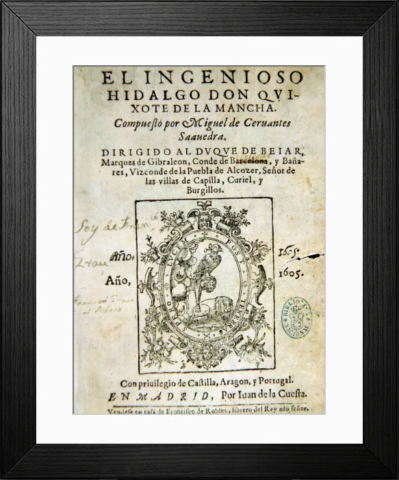Framed Print : Miguel De Cervantes Saavedra Framed Print : Miguel De Cervantes Saavedra