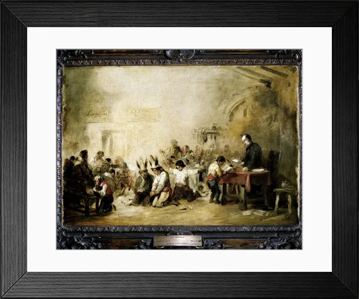 Framed Print : Eugenio Lucas Velazquez Framed Print : Eugenio Lucas Velazquez