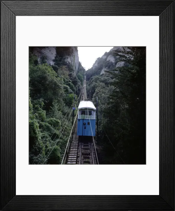Framed Print : Funicular to Montserrat Framed Print : Funicular to Montserrat