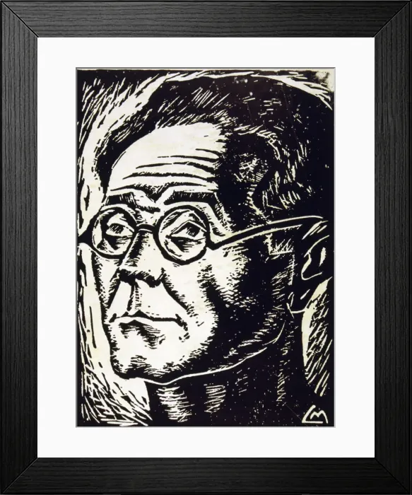 Framed Print : Alfonso Rodriguez Castelao (1886-1950) Spanish writer and draftsman, on a cover of Voveroj Framed Print : Alfonso Rodriguez Castelao (1886-1950) Spanish writer and draftsman, on a cover of Voveroj