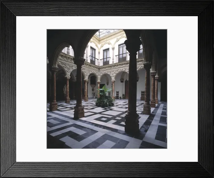 Framed Print : Cadiz Jerez De LA Frontera Patio Del Palacio Del Marques De Domecq Framed Print : Cadiz Jerez De LA Frontera Patio Del Palacio Del Marques De Domecq