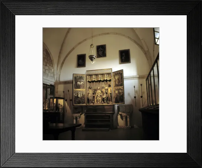 Framed Print : Burgos Covarrubias Colegiata De San Cosme Y San Damian Triptico Sobre LA Framed Print : Burgos Covarrubias Colegiata De San Cosme Y San Damian Triptico Sobre LA