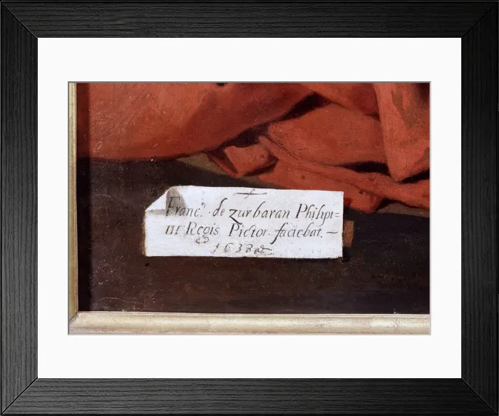 Framed Print : Firma Del Pintor En El Cuadro Framed Print : Firma Del Pintor En El Cuadro
