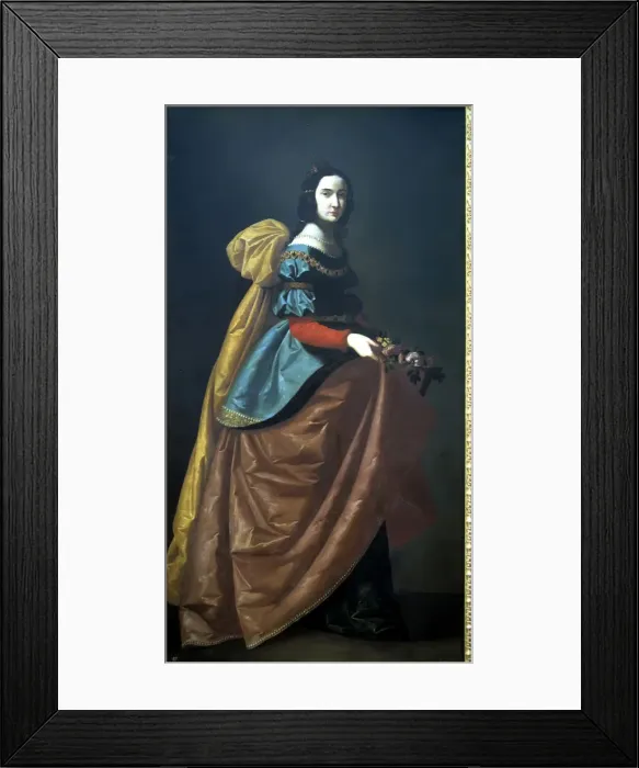 Framed Print : Francisco De Zurbaran Pintor Espanol Fuente De Cantos 1598-1664 santa Framed Print : Francisco De Zurbaran Pintor Espanol Fuente De Cantos 1598-1664 santa