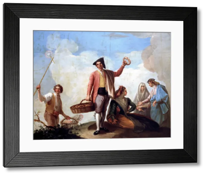 Framed Print : Venta De Roscas Y Abanicos Framed Print : Venta De Roscas Y Abanicos