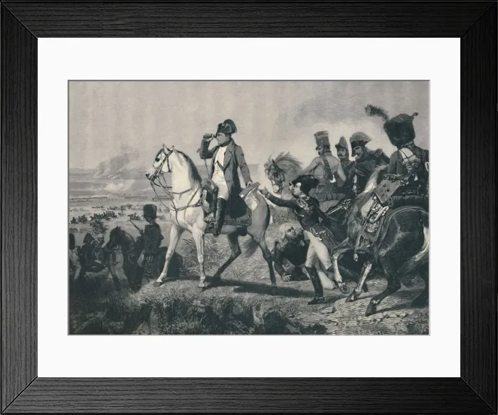 Framed Print : The Battle of Wagram, 6 July 1809, (1896). Artist: M Haider Framed Print : The Battle of Wagram, 6 July 1809, (1896). Artist: M Haider