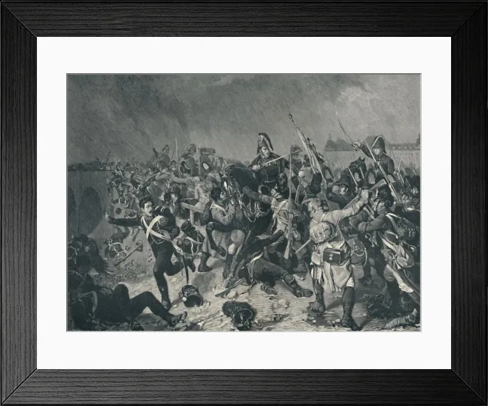 Framed Print : Battle at Znaim, July 11, 1809, (1896). Artist: M Haider Framed Print : Battle at Znaim, July 11, 1809, (1896). Artist: M Haider
