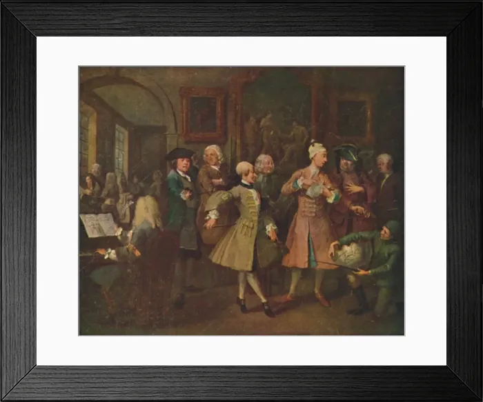 Framed Print : The Rakes Progress - The Levee, 1720-1735, (1920). Artist: William Hogarth Framed Print : The Rakes Progress - The Levee, 1720-1735, (1920). Artist: William Hogarth