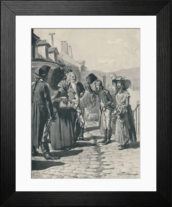 Framed Print : Napoleon On His Way To Corsica With His Sister Elisa, 1894, (1896) Framed Print : Napoleon On His Way To Corsica With His Sister Elisa, 1894, (1896)