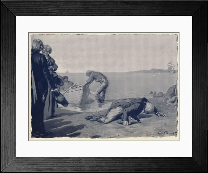 Framed Print : Landing of Paoli on Corsican Soil, late 18th century, (1896) Framed Print : Landing of Paoli on Corsican Soil, late 18th century, (1896)