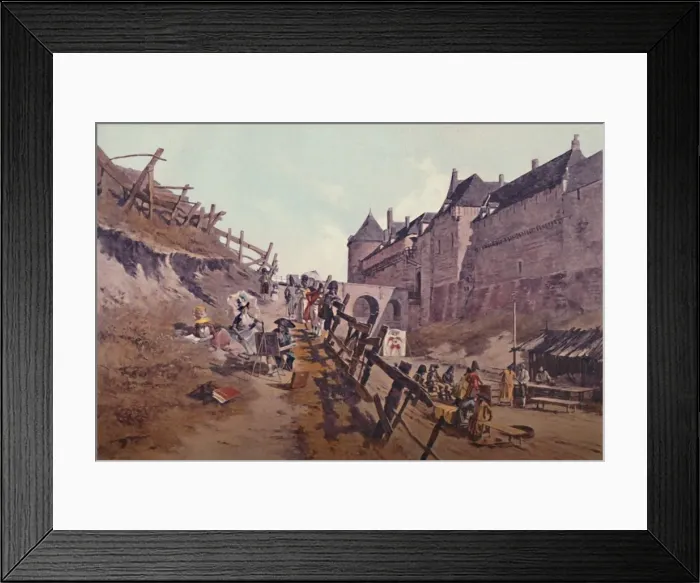 Framed Print : Target Practice (Dieppe 1795), 1896 Framed Print : Target Practice (Dieppe 1795), 1896