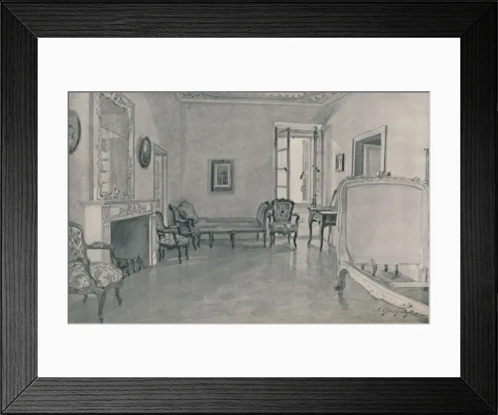 Framed Print : Room in Which Napoleon Was Born, 1896 Framed Print : Room in Which Napoleon Was Born, 1896