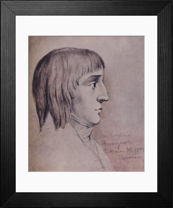 Framed Print : Napoleon Bonaparte in 1785, Aged Sixteen, (1896) Framed Print : Napoleon Bonaparte in 1785, Aged Sixteen, (1896)