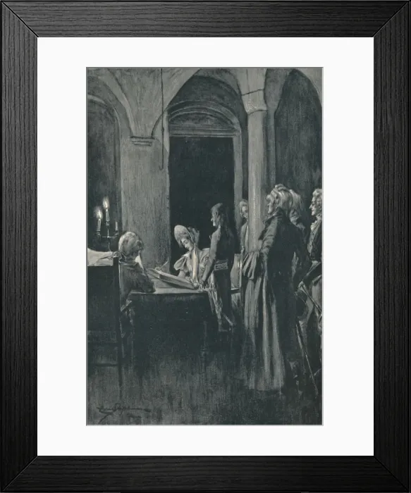 Framed Print : The Civil Marriage of Napoleon and Josephine, 9 March 1796, (1896) Framed Print : The Civil Marriage of Napoleon and Josephine, 9 March 1796, (1896)
