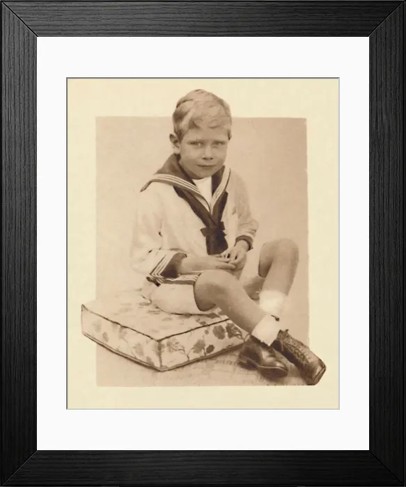 Framed Print : An indication of a career-to-be: Sailor-suited Prince Albert, c1900, (1937) Framed Print : An indication of a career-to-be: Sailor-suited Prince Albert, c1900, (1937)