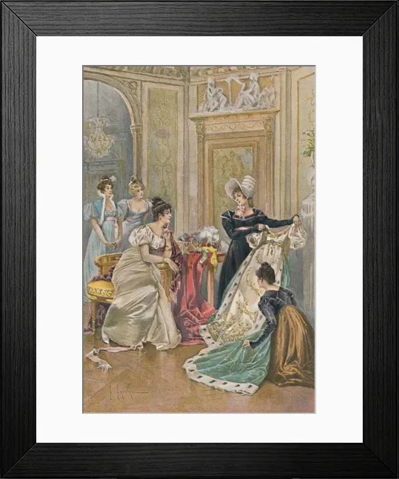 Framed Print : A Favorite Occupation of Josephine, 1896 Framed Print : A Favorite Occupation of Josephine, 1896