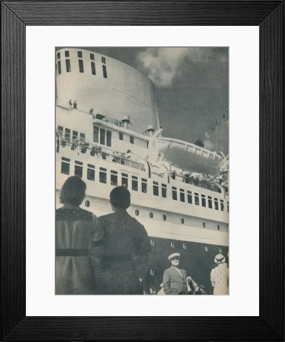 Framed Print : Universal admiration was accorded to the fine performance of the Bremen, 1936 Framed Print : Universal admiration was accorded to the fine performance of the Bremen, 1936