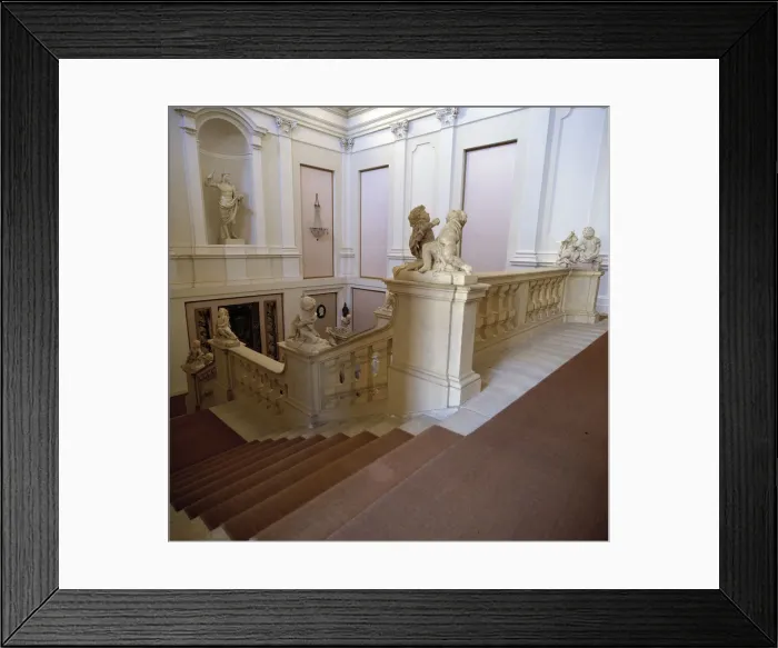 Framed Print : Segovia Riofrio Palacio De Riofrio, Interior Detalle De LA Escalera Principal Framed Print : Segovia Riofrio Palacio De Riofrio, Interior Detalle De LA Escalera Principal