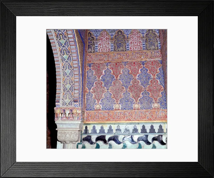 Framed Print : Granada LA Alhambra. Detalle Decoracion Sala De Descanso De Los Banos De Comares Framed Print : Granada LA Alhambra. Detalle Decoracion Sala De Descanso De Los Banos De Comares