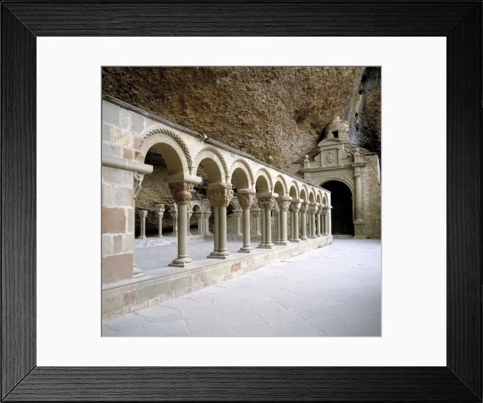 Framed Print : Huesca Botaya Monasterio De San Juan De LA Pena Detalle Del Claustro Arte Framed Print : Huesca Botaya Monasterio De San Juan De LA Pena Detalle Del Claustro Arte
