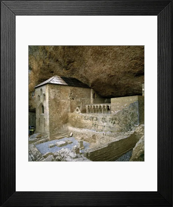 Framed Print : Huesca Botaya Monasterio De San Juan De LA Pena Arte Romanico Framed Print : Huesca Botaya Monasterio De San Juan De LA Pena Arte Romanico