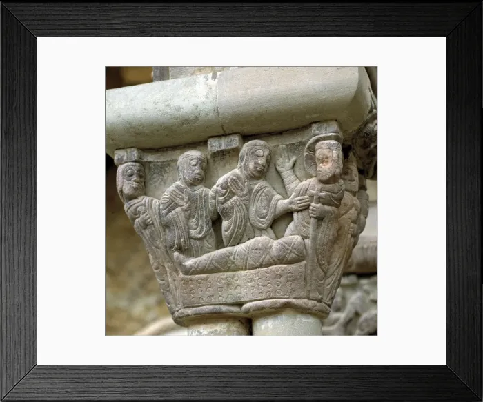 Framed Print : Huesca Botaya Monasterio De San Juan De LA Pena Capitel Del Claustro Framed Print : Huesca Botaya Monasterio De San Juan De LA Pena Capitel Del Claustro