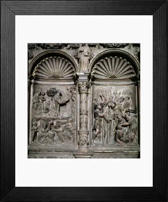 Framed Print : Escenas Del Prendimiento Y De LA Oracion En El Huert Framed Print : Escenas Del Prendimiento Y De LA Oracion En El Huert