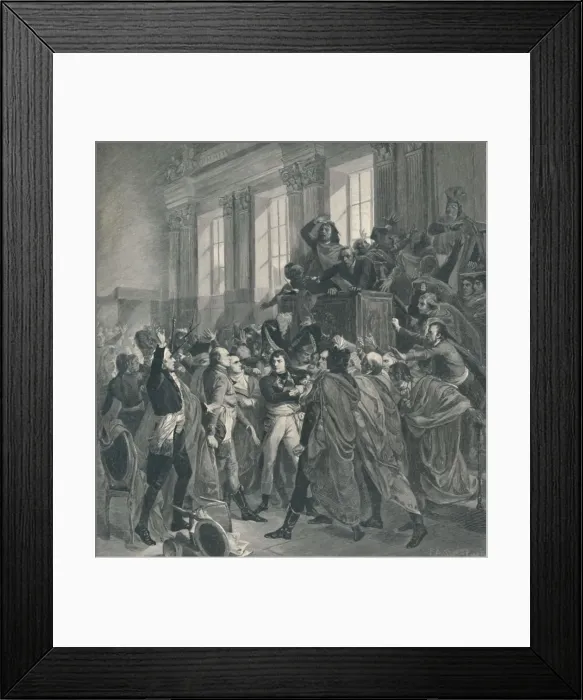 Framed Print : Bonaparte at the Council of the Five Hundred - St. Cloud, November 10, 1799 (19th Brumaire), 1896 Framed Print : Bonaparte at the Council of the Five Hundred - St. Cloud, November 10, 1799 (19th Brumaire), 1896