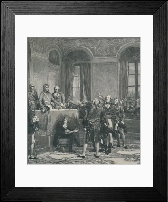 Framed Print : Installation of the Council of State... December 25, 1799, (1896). Artist: Peter Aitken Framed Print : Installation of the Council of State... December 25, 1799, (1896). Artist: Peter Aitken