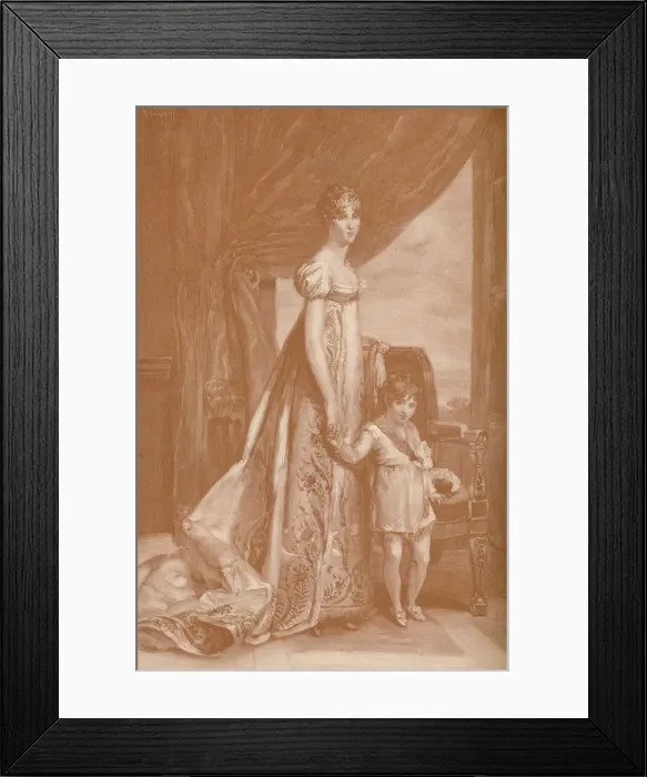 Framed Print : Eugenie-Hortense De Beauharnais - Wife of Louis Bonaparte; Queen of Holland, 1807, (1896) Framed Print : Eugenie-Hortense De Beauharnais - Wife of Louis Bonaparte; Queen of Holland, 1807, (1896)