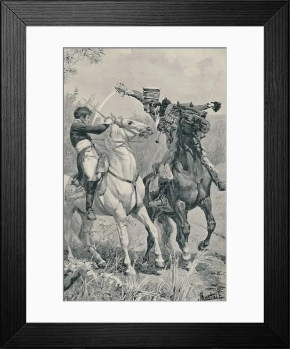Framed Print : Death of Prince Louis at Saalfeld, 1806, (1896) Framed Print : Death of Prince Louis at Saalfeld, 1806, (1896)
