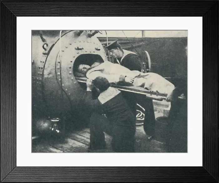 Framed Print : A Recompression Chamber, 1936 Framed Print : A Recompression Chamber, 1936
