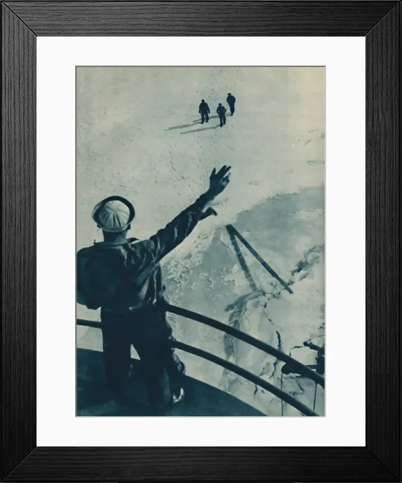 Framed Print : Ice Bridge in U. S. A. 1936 Framed Print : Ice Bridge in U. S. A. 1936