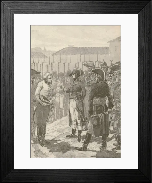 Framed Print : Bonaparte, Surprised at Lonato... Compels 4000 Austrians To Surrender, 1796, (1896) Framed Print : Bonaparte, Surprised at Lonato... Compels 4000 Austrians To Surrender, 1796, (1896)