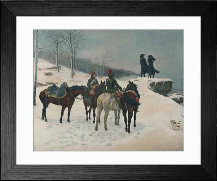 Framed Print : Moreau and His Chief of Staff, Major Dessoles, 1800, (1876), (1896)