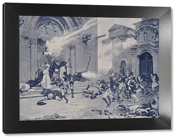 An Episode of the Siege of Saragossa, c1808-1809, (1896)
