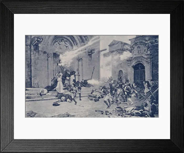 Framed Print : An Episode of the Siege of Saragossa, c1808-1809, (1896) Framed Print : An Episode of the Siege of Saragossa, c1808-1809, (1896)