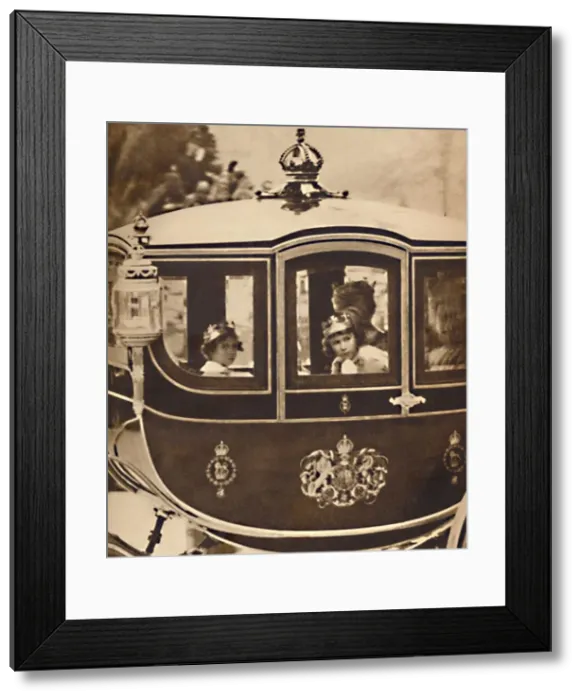 Framed Print : The Princesses Go By, May 12 1937 Framed Print : The Princesses Go By, May 12 1937