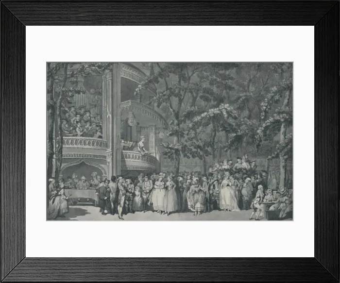 Framed Print : Vauxhall Gardens, 1785, (1920) Framed Print : Vauxhall Gardens, 1785, (1920)