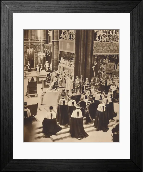Framed Print : Homage, May 12 1937 Framed Print : Homage, May 12 1937