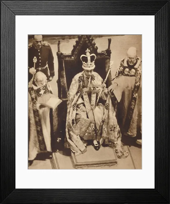 Framed Print : Robed and Crowned, May 12 1937 Framed Print : Robed and Crowned, May 12 1937