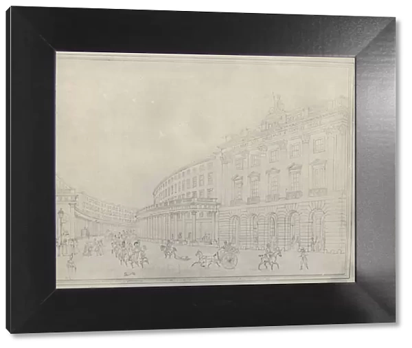 The Quadrant, Regent Street, 1822, (1920). Artist: Thomas Hosmer Shepherd